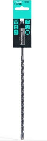 TRADEFORCE - Poranterä betoni/kivi - Poravasaranterä 8x260MM SDS+