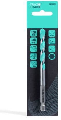 TRADEFORCE - Poranterä multimaterial - HEX 8X120mm
