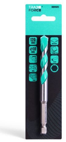TRADEFORCE - Poranterä multimaterial - HEX 10X120mm