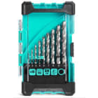 TRADEFORCE - Poranterä metalli - Teräsarja HSS, 10-osainen.