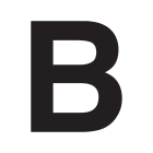 SWM - Merkintätarra - Irtokirjain B tarra 50mm