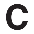 SWM - Merkintätarra - Irtokirjain C tarra 50mm