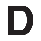 SWM - Merkintätarra - Irtokirjain D tarra 50mm