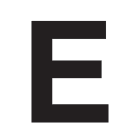 SWM - Merkintätarra - Irtokirjain E tarra 50mm