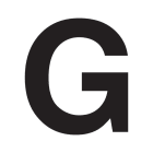 SWM - Merkintätarra - Irtokirjain G tarra 50mm