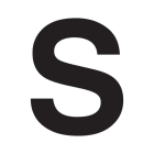 SWM - Merkintätarra - Irtokirjain S tarra 50mm