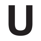 SWM - Merkintätarra - Irtokirjain U tarra 50mm