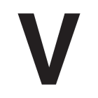 SWM - Merkintätarra - Irtokirjain V tarra 50mm