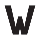 SWM - Merkintätarra - Irtokirjain W tarra 50mm