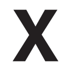 SWM - Merkintätarra - Irtokirjain X tarra 50mm