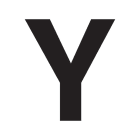 SWM - Merkintätarra - Irtokirjain Y tarra 50mm