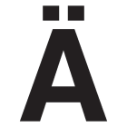 SWM - Merkintätarra - Irtokirjain Ä tarra 50mm