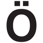 SWM - Merkintätarra - Irtokirjain Ö tarra 50mm