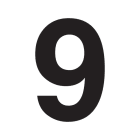 SWM - Merkintätarra - Irtonumero 9 tarra 50mm