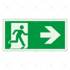 SUOMEN TURVAKAUPPA - Merkintäkilpi - POISTUMISTIE OIKEA 300X150 JV