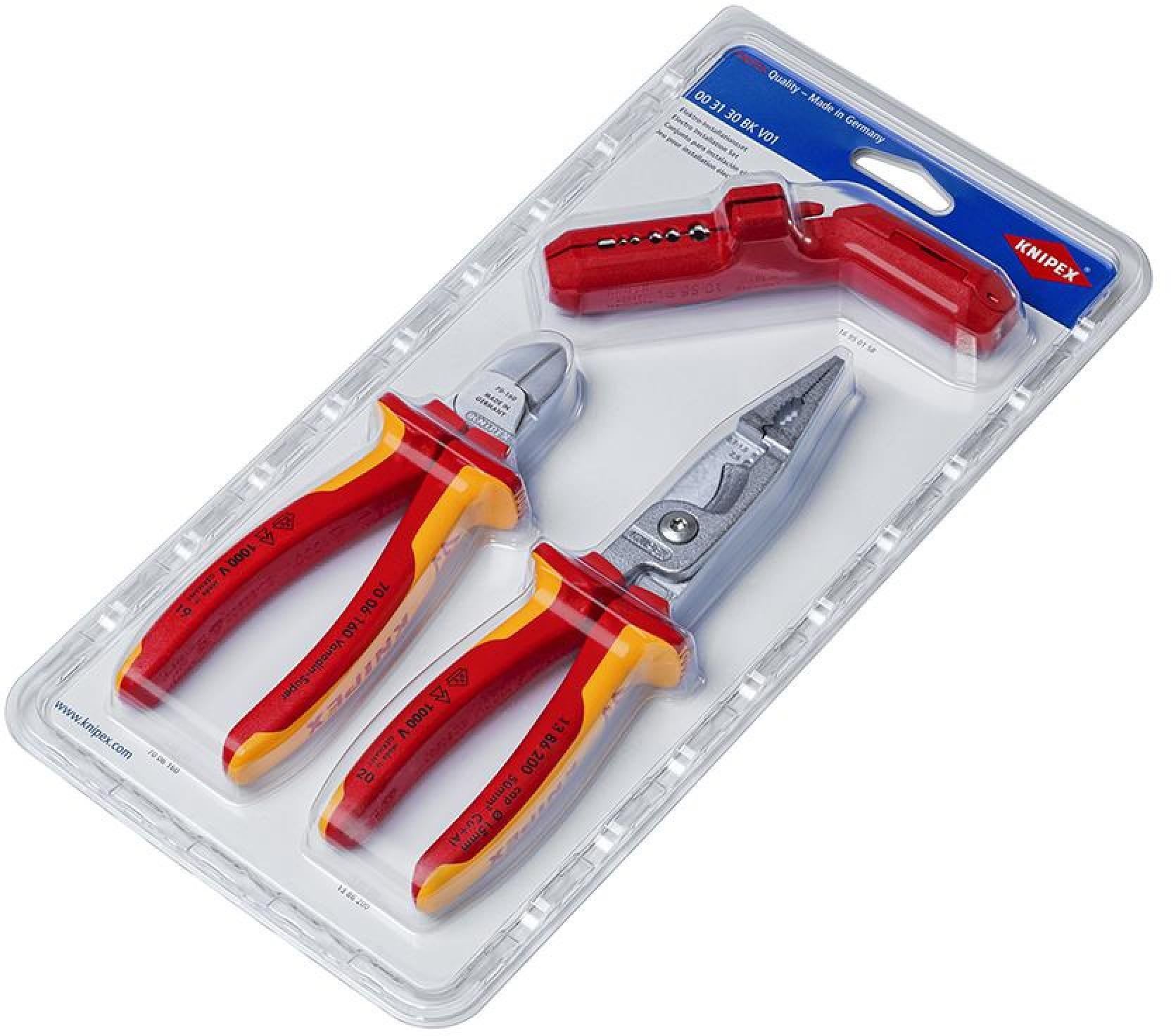 KNIPEX - Työkalulajitelma 3-osaa - Knipex 00 31 30 BK V01