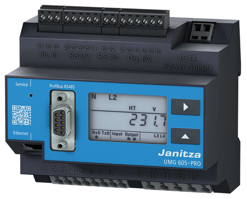 JANITZA - Sähkönlaatumittari - JANITZA UMG605 PRO