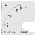 UTU - Virtamittari analoginen - Asteikko SEC72 20/5