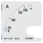 UTU - Virtamittari analoginen - Asteikko SEC72 200/5