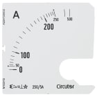 UTU POWEL - Virtamittari analoginen - Asteikko SEC72 250/5