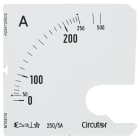 UTU - Virtamittari analoginen - Asteikko SEC72 250/5