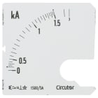UTU - Virtamittari analoginen - Asteikko SEC72 1500/5