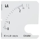 UTU - Virtamittari analoginen - Asteikko SEC72 2500/5