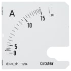 UTU - Virtamittari analoginen - Asteikko SEC96 15/5 A