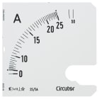 UTU POWEL - Virtamittari analoginen - Asteikko SEC96 25/5 A