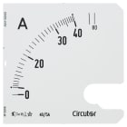 UTU POWEL - Virtamittari analoginen - Asteikko SEC96 40/5 A