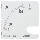 UTU POWEL - Virtamittari analoginen - Asteikko SEC96 125/5 A