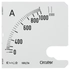 UTU POWEL - Virtamittari analoginen - Asteikko SEC96 1000/5 A