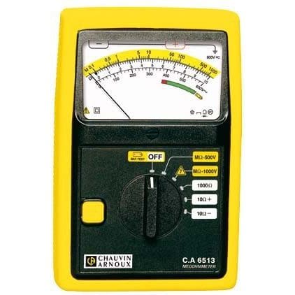 CHAUVIN ARNOUX - Eristysvastus+silm.vastusmitt - CA 6513 500/1000V