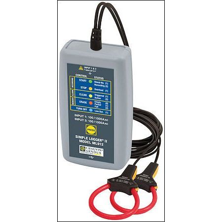 CHAUVIN ARNOUX - Dataloggeri, Simple Logger II - ML912 virtamitt. Miniflex x 2