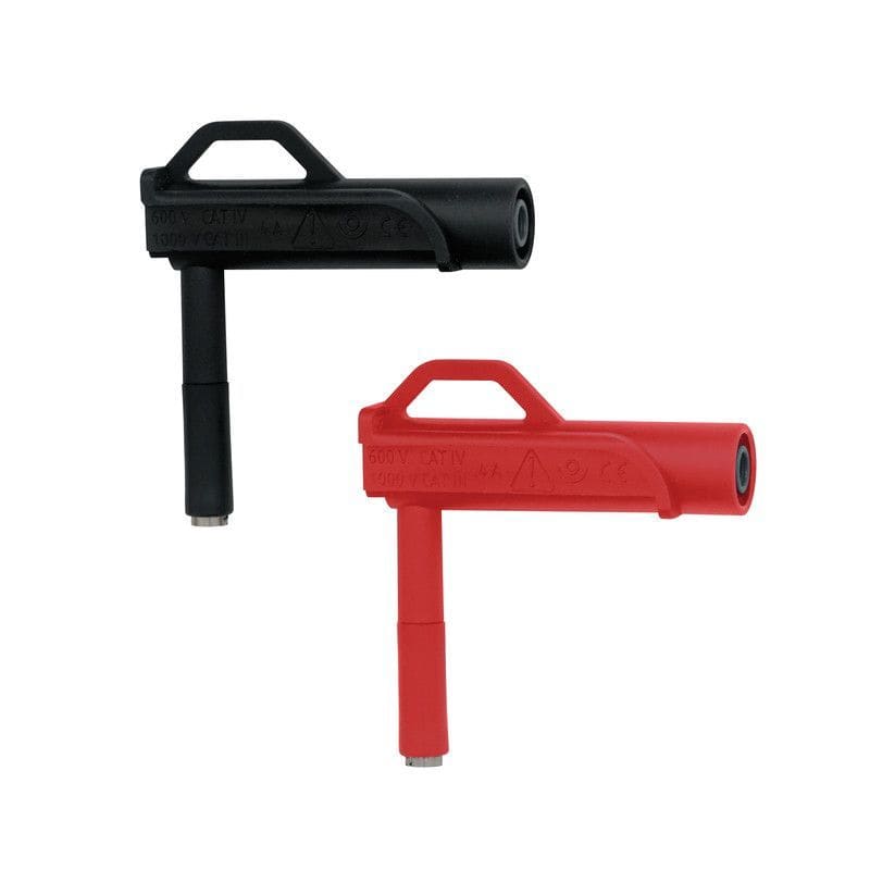 CHAUVIN ARNOUX - Magneettiset mittapäät mu+pu - Kulma 4mm/6.6mm magn.