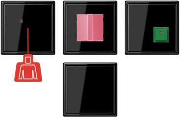 ENSTO - Merkinantokoje Intro - Inva-WC-hätäkutsujärj. musta