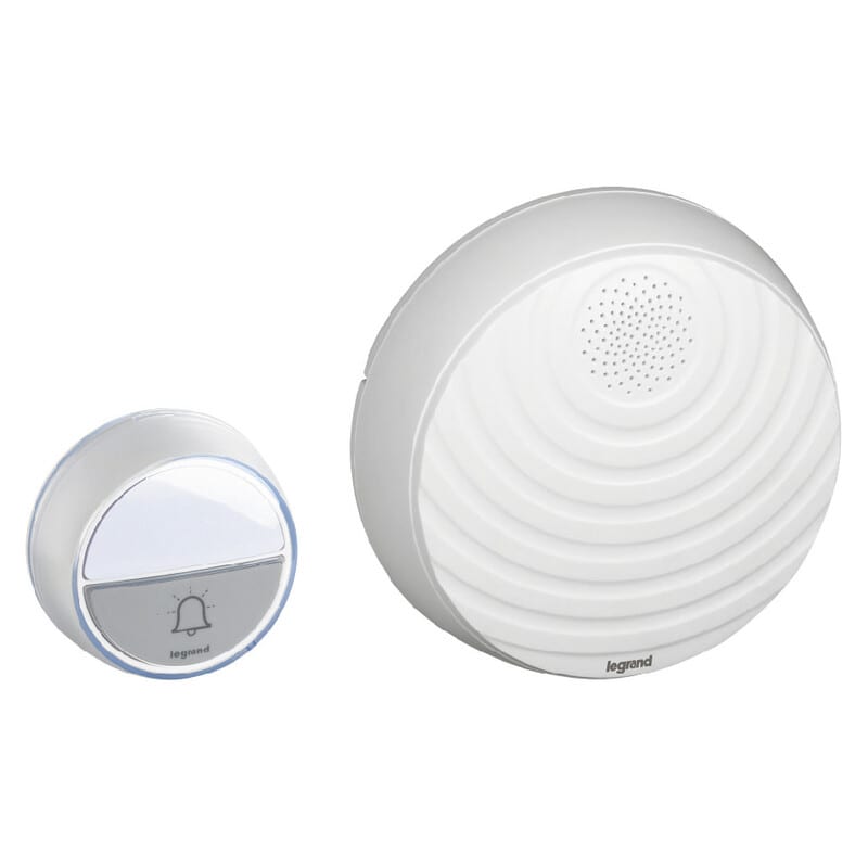 LEGRAND - Ovikello - Langaton, standard, Valkoinen