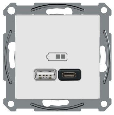 SCHNEIDER ELECTRIC - Telerasia Exxact - USB-lataus PR. A+C 2,4 A VAL