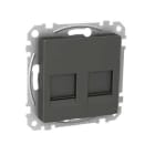 SCHNEIDER ELECTRIC - Keskiölevy Exxact antrasiitti - 2xKeystone Black