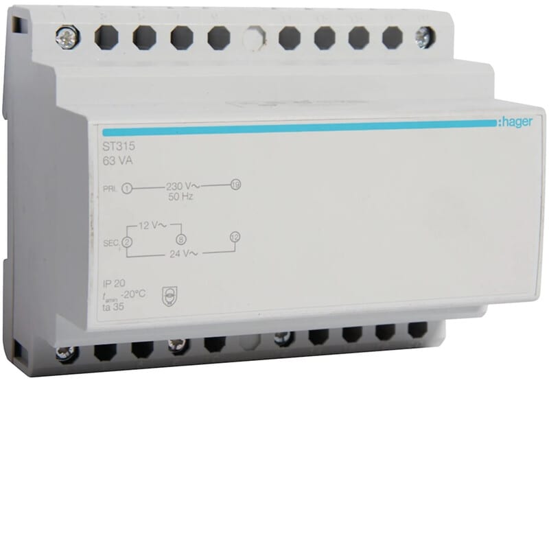 HAGER - Suojajännitemuuntaja - ST315 63VA