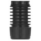 WERMA - Vilkkuvalo - Sovitin putkiasennus musta