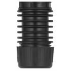 WERMA - Vilkkuvalo - Sovitin putkiasennus musta