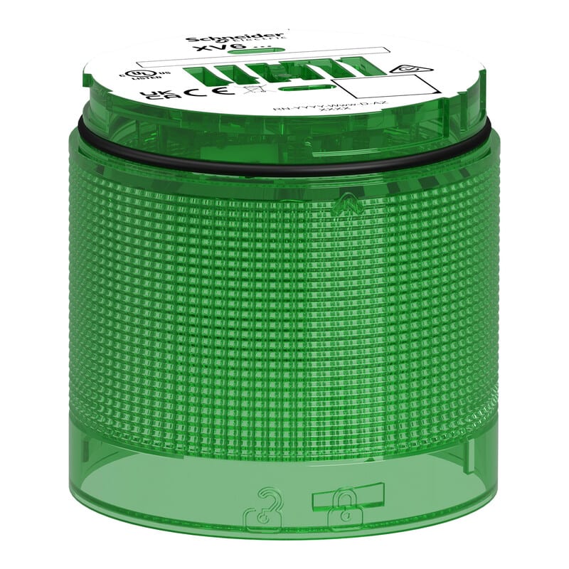 SCHNEIDER ELECTRIC - Merkkivalo - XV6 Vilkkuva vihreä Värillinen