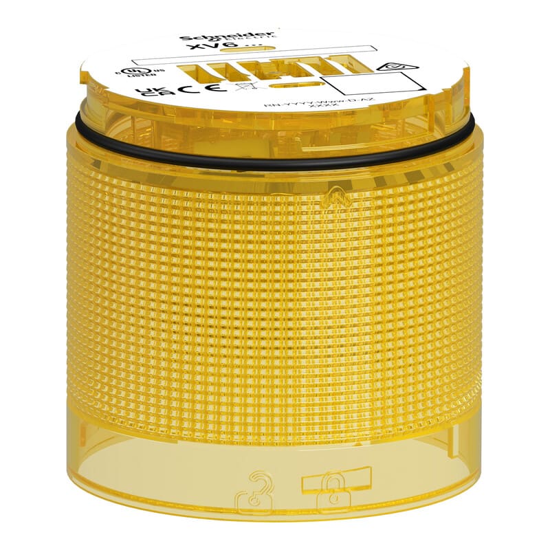 SCHNEIDER ELECTRIC - Merkkivalo - XV6 vilkkuva keltainen värilli