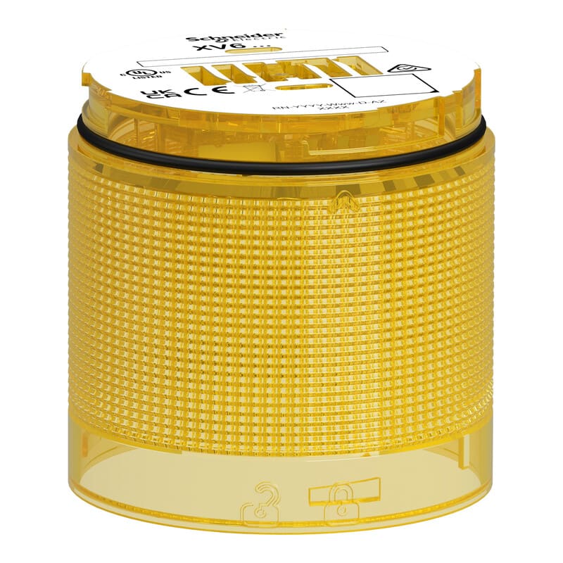 SCHNEIDER ELECTRIC - Merkkivalo - XV6 Vilkkuva keltainen Värilli