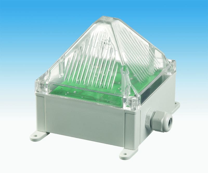 AUTROSAFE - Salamavilkkuvalo, IP66 - QUADRO F12 230 V AC KIRKAS