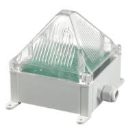 AUTROSAFE - Salamavilkkuvalo, IP66 - QUADRO F12 230 V AC VIHREÄ