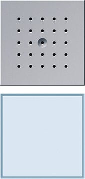 GIRA - 1 painike valkoinen valo ALU - Oviyksikkö kaiutin/mikrofoni