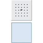GIRA - 1 painike valkoinen valo VAL - Oviyksikkö kaiutin/mikrofoni