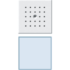 GIRA - 1 painike valkoinen valo VAL - Oviyksikkö kaiutin/mikrofoni